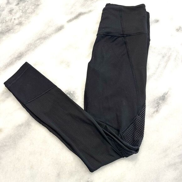 VSX Victoria's Secret Sport High Waisted Mesh Panel Knock Out Leggings Black XS - Picture 1 of 7
